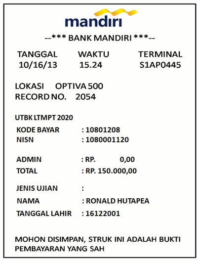 Struk Pembayaran